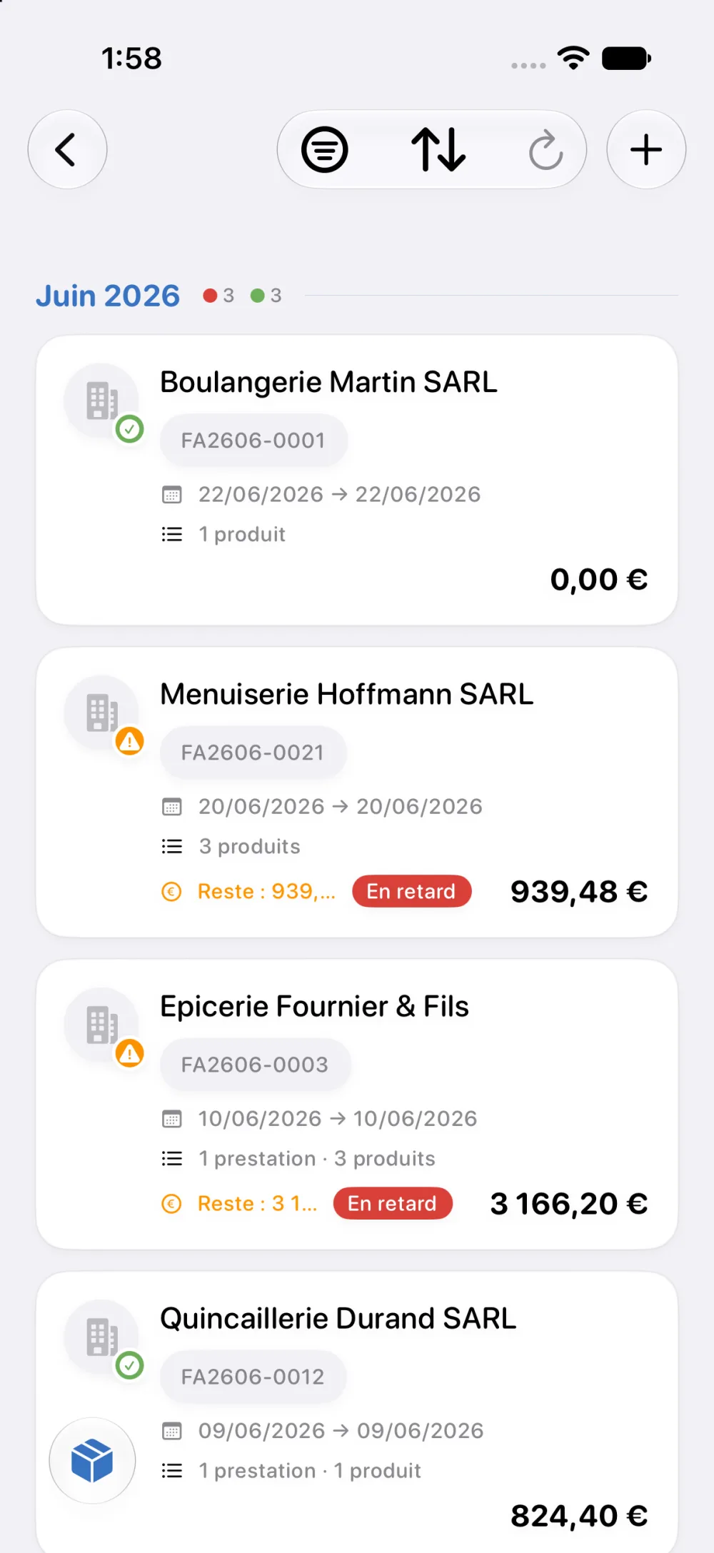 Les factures