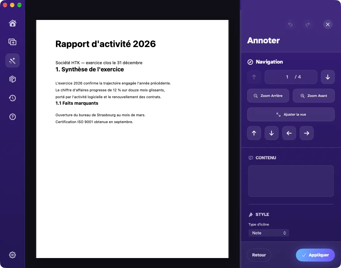 Les notes posées sur la page