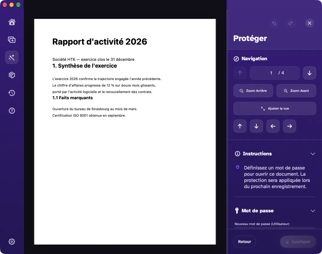 La protection par mot de passe