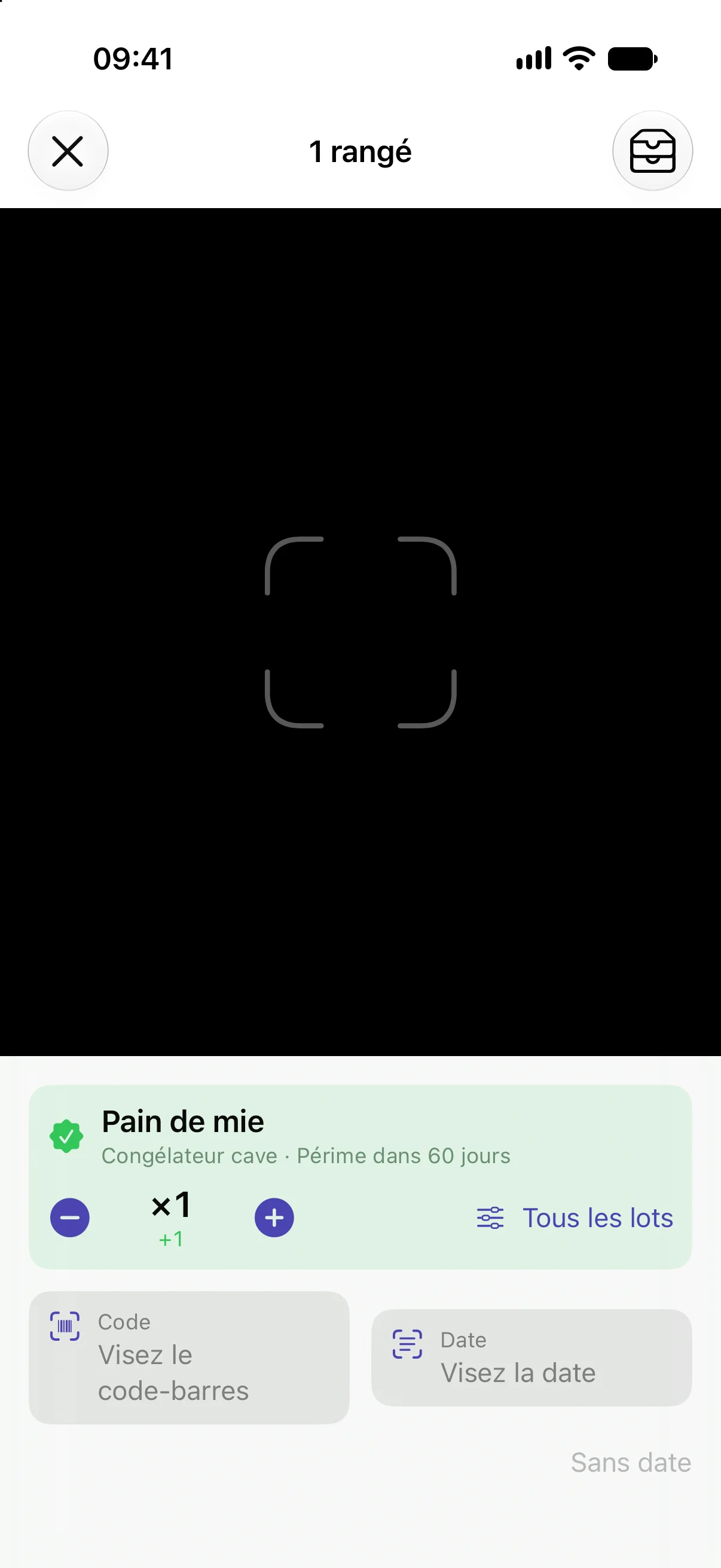 Le scan en chaîne, un produit rangé